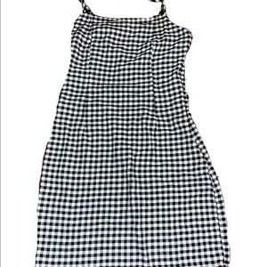 SHEIN White & Black checkered dress